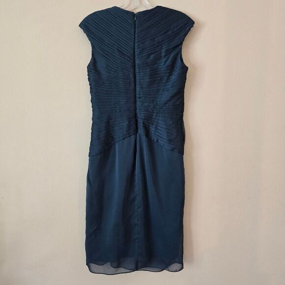 ADRIANA PAPPEL Evening Womens Green Mini Drees Size 8 Glam, Formal - Picture 7 of 10